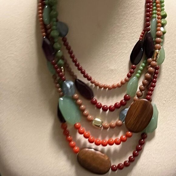 Premier Designs Multicolor Beaded Necklace #PDNK1 - Picture 2 of 10
